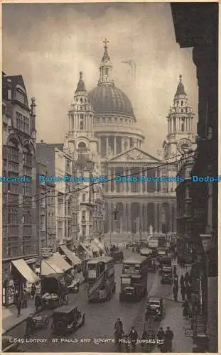 R167646 L649 London. St. Pauls und Ludgate Hill. Richter