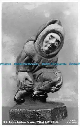 R167658 Z. 18. Bischof Beckingtons Jester. Wells Cathedral. T.W. Phillips