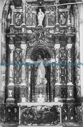 R167835 La Cartuja de Granada. Altar y retablo de la Sacristia de vistosos marmo