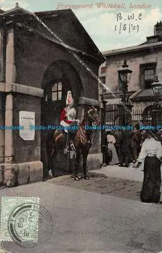 R167954 Horseguard. Whitehall. London. Valentinstag. 1909