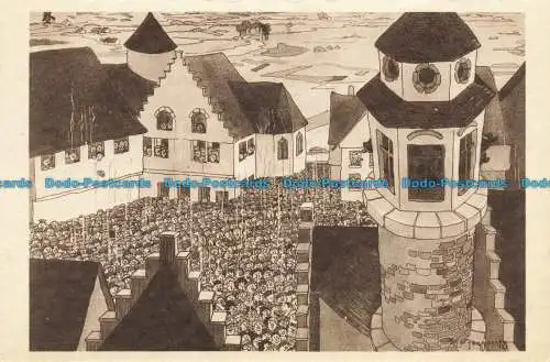 R658872 Ein glorreicher Sonntag. Glockenspiel hören. Die Herren Wellens und Godenne