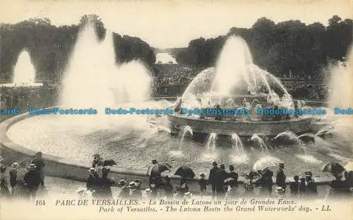 R659636 Park von Versailles. Das Latona-Becken der große Tag des Wasserwerks. LL. 164.