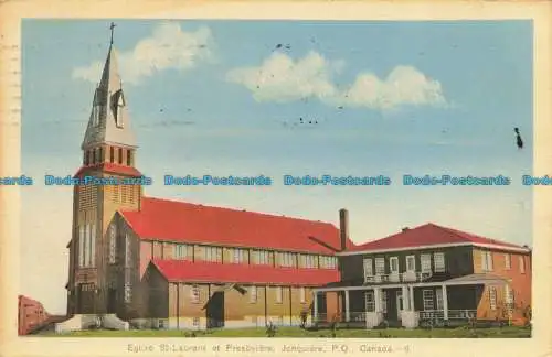 R658293 Kanada. Eglise St. Laurent at Presbytere. Fotogelatine Gravur