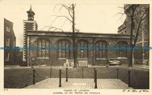 R657553 Tower of London. Kapelle St. Peter ad Vincula. H. M. Office of Works.