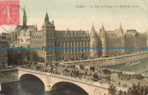 R659662 Paris. le Pont au Change et le Palais de Justice