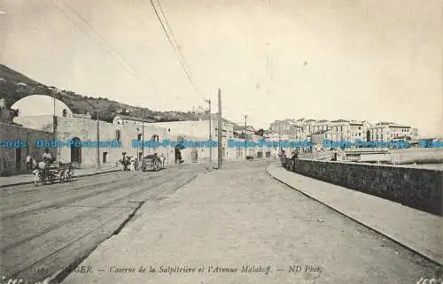 R658327 Alger. Caserne de la Salpetriere et l Avenue Malakoff. ND. Foto