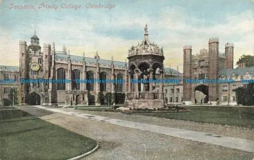 R658981 Cambridge. Trinity College. Brunnen. Valentines Serie. 1904