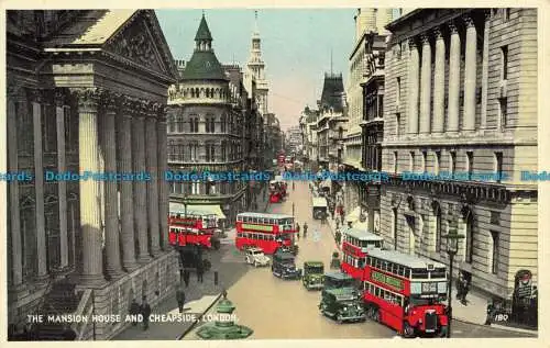 R658994 London. The Mansion House und Cheapside