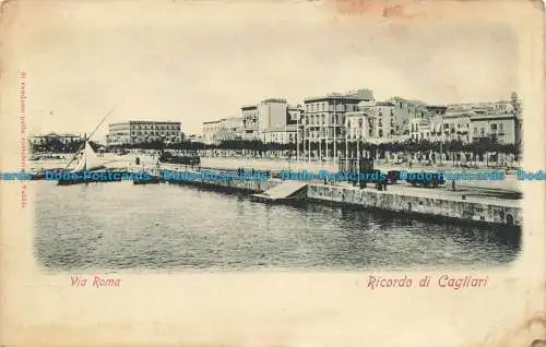 R659716 Via Roma. Ricordo di Cagliari. P. Valdes