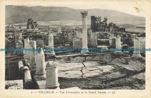 R658395 Volubilis. Vue d ensemble et le Grand Bassin. LL. 2