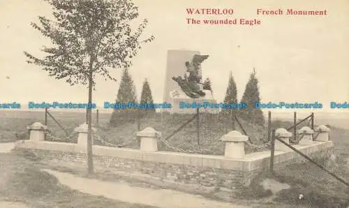 R658399 Waterloo. Französisches Denkmal. Der verwundete Adler. A. Piron. Block Post Terp