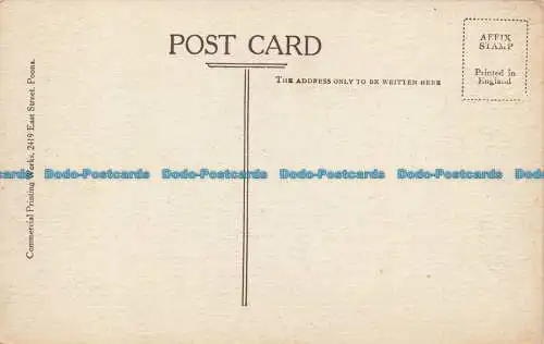 R658406 Poona. Fluss im Hochwasser. Nahe Bund. Akzidenzdruckerei