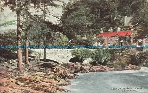 R659173 Pont Y Paar. Bettys y Coed. L. und N.W. Eisenbahn. Serie Bildpo