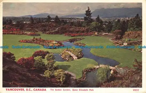 R659927 Vancouver. B.C. Kanada. Die versunkenen Gärten. Queen Elizabeth Park. Küste