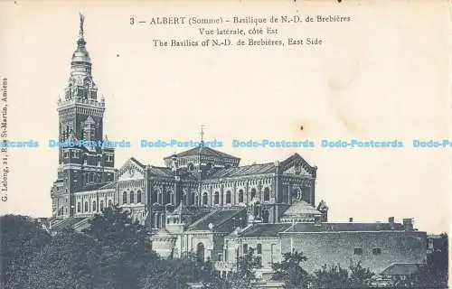 R181942 Albert. Somme. Basilique de N. D. de Brebieres. Vue laterale cote Est. T