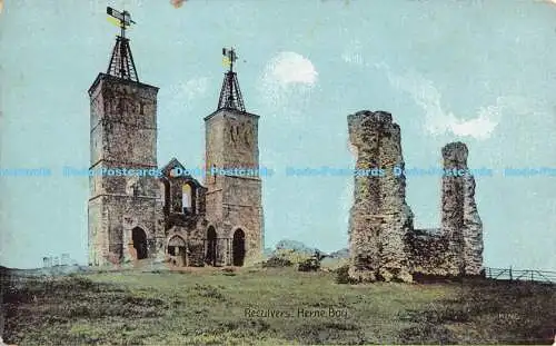 R182760 Reculver. Herne Bay. König. Fine Art Postkarten. Shureys Publications