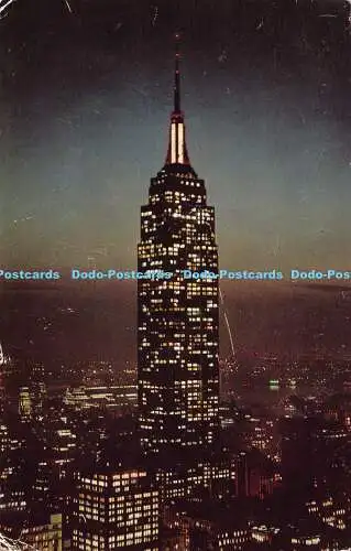 R182164 Empire State Building bei Nacht. New York City. Alfred Mainzer