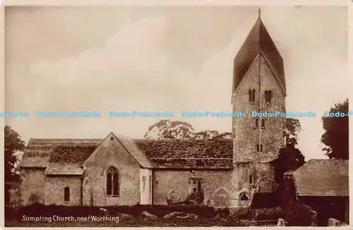 R183886 Sompting Church. Nahe Worthing. RP