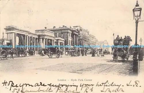 R185183 London. Hyde Park Corner. 1902