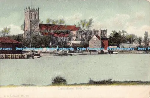 R184067 Christchurch von River. Postkarte