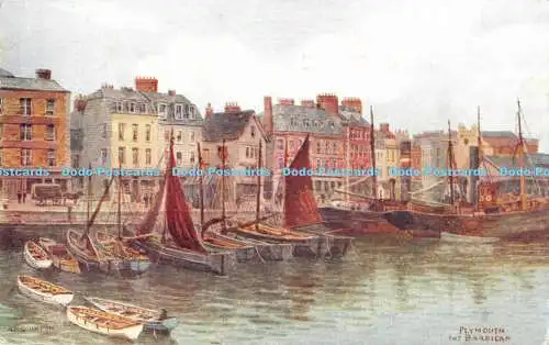 R183165 Plymouth. Die Barbakane. Lachs