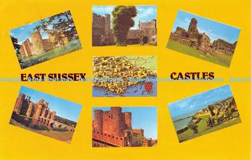 R185258 East Sussex. Schlösser. Präzision. Colourmaster International. 1986. Multi