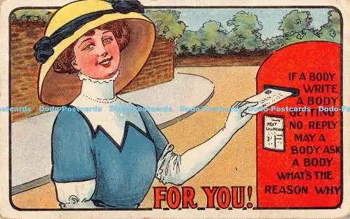 R184129 für Sie. Postkarte. 1913
