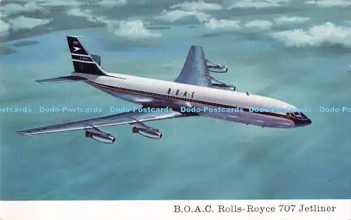 R186307 B.O. A.C. Rolls Royce 707 Jetliner. Boeing Airplane Company