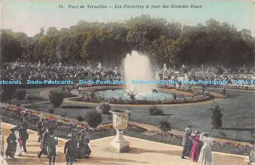 R185493 Parc de Versailles. Les Parterres le jour des Grandes Eaux. A. Bourdier