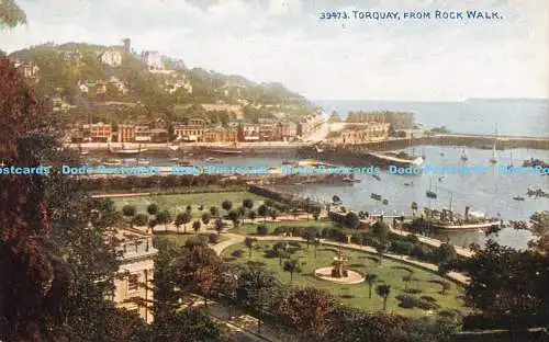 R185496 Torquay von Rock Walk. Serie Celesque. Photochrom