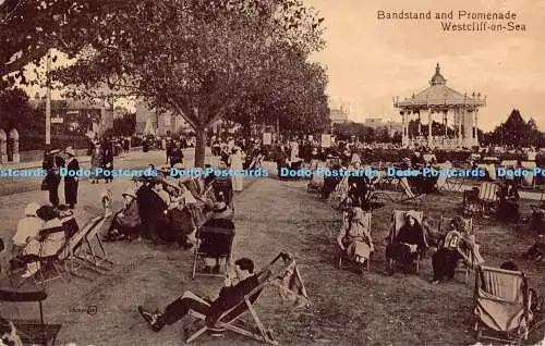 R185508 Bandstand und Promenade. Westcliff on Sea. Valentines Serie. 1916. Brit
