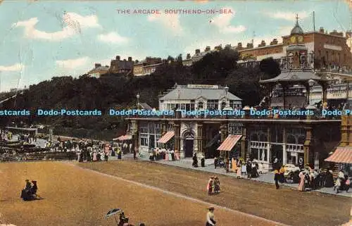 R185635 The Arcade. Southend on Sea. 1905