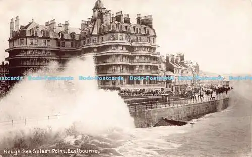 R183557 Rough Sea Splash Point. Eastbourne. Echtfotoserie. 1910