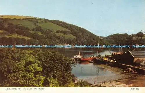 R185645 Schiffbau auf dem Dart. Dartmouth. Jarrold. Cotman Farbe