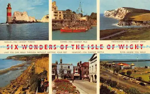 R186501 Sechs Wunder der Isle of Wight. Nahe. Jarrold. 1972. Multi View