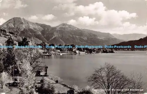 R183592 Tegernsee mit Wallberg und Blauberge. Hans Geissler. 1958