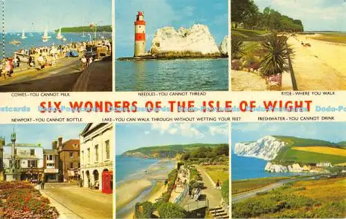 R186502 Sechs Wunder der Isle of Wight. Nahe. Jarrold. 1979. Multi View