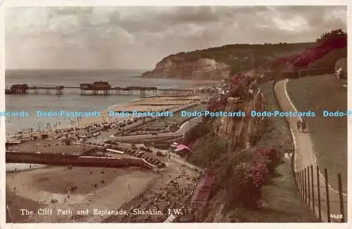 R186567 The Cliff Path and Esplanade. Schaftlin. I.W.RP. Nahe. 1951