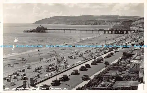 R186582 5470. Die Esplanade. Blick nach Westen. Sandown. I.W.RP. Nahe. 1957