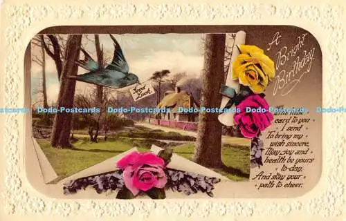 R185888 Ein heller Geburtstag. Diese kleine Karte für Sie. W. B. L. London. 323. 1932