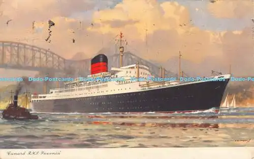 R184795 Cunard R. M. S. Saxonia. 1954