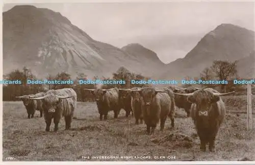 R187705 The Invereggan Highlanders. Glen Coe. Weiß. Am besten. Nr 1701. RP