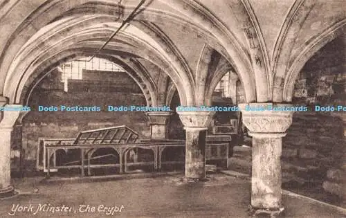 R188809 York Minster. Die Gruft. Serie Friths. Nr. 61711