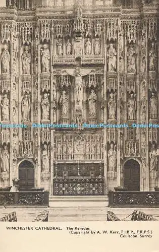 R187772 Winchester Cathedral. Die Reredos. A. W. Kerr