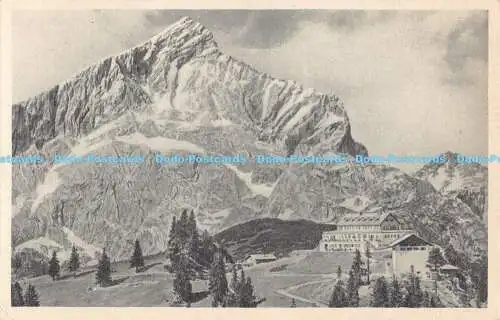 R186009 Kreuzeck beherrscht einen außergewöhnlichen Blick auf die Szene Garmisch Partenkirchens