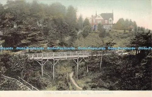 R187779 Alaun Chine und rustikale Brücke. Bournemouth. W. H. Smith