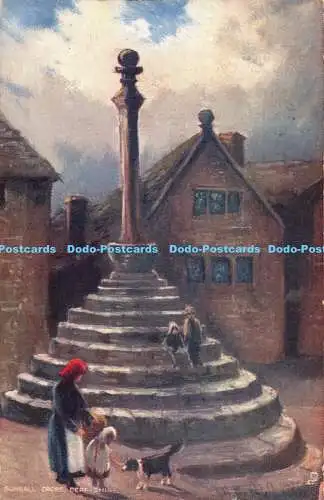 R186867 Bonsall Cross. Derbyshire. stecken. Oilette. 1683. Malerischer Derbyshire.