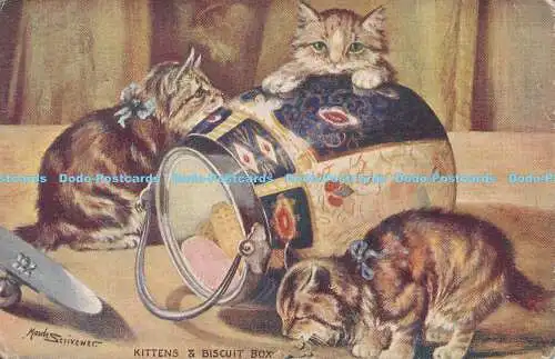 R187918 Kätzchen und Keksdose. Scrivener. Schraubenschlüssel. Nr 074