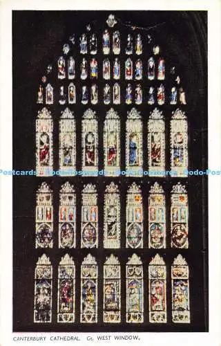 R189018 Kathedrale von Canterbury. Gt. Westfenster. Nr. C. 203 18. Fotokunst. Bri