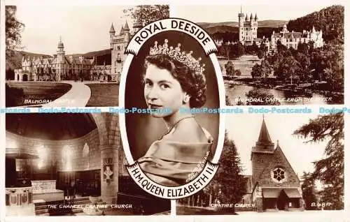 R185065 Royal Deeside. H. M. Queen Elizabeth II. Valentinstag. RP. 1958. Multi Vie